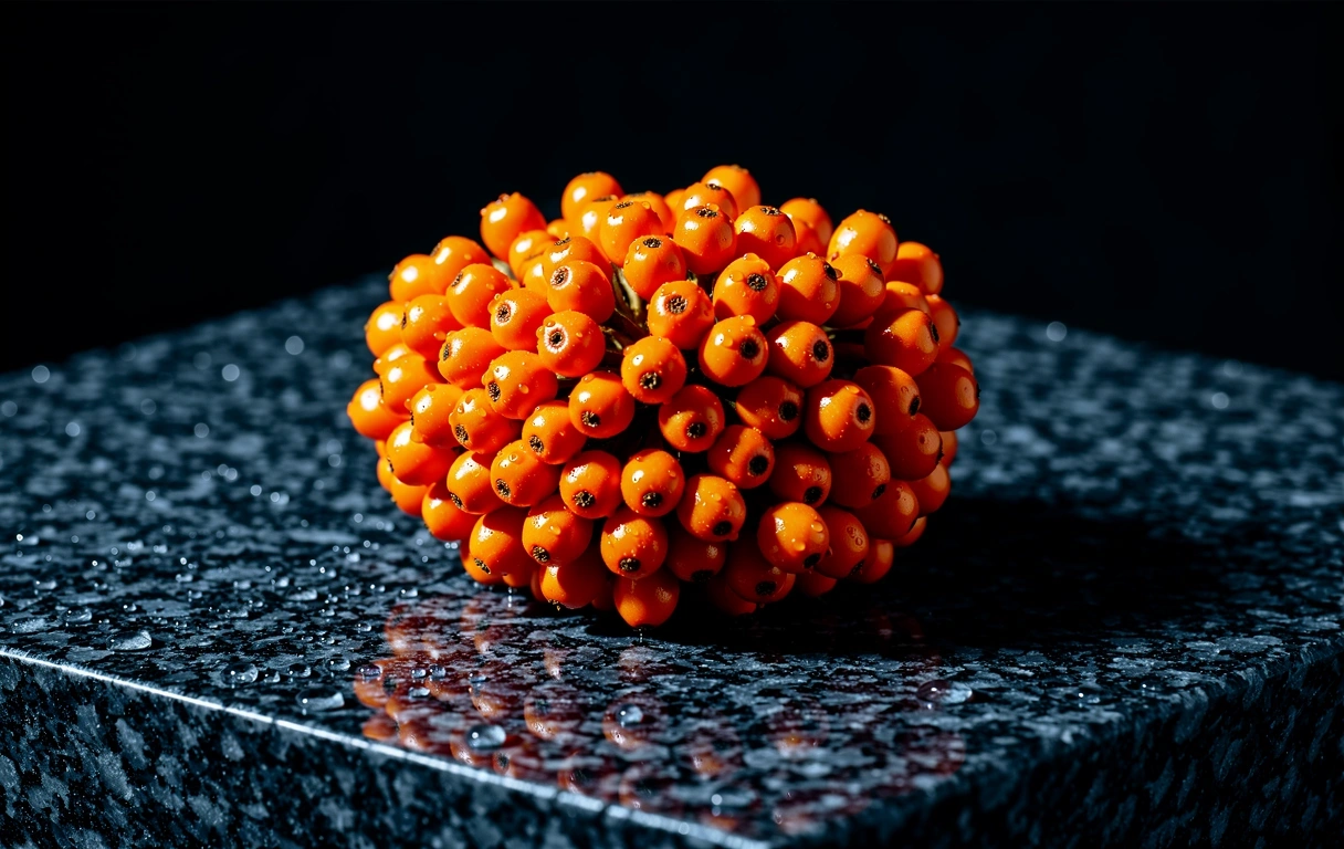 Frische Sanddornbeeren als Symbol für vitale Nährstoffe